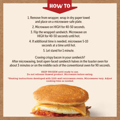 Bacon & Colby Jack Cheese Breakfast Sandwich