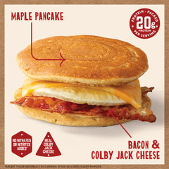 Bacon & Colby Jack Cheese Breakfast Sandwich