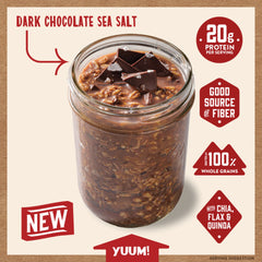 Dark Chocolate Sea Salt Overnight Oats