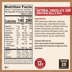 Oatmeal Chocolate Chip Protein Balls