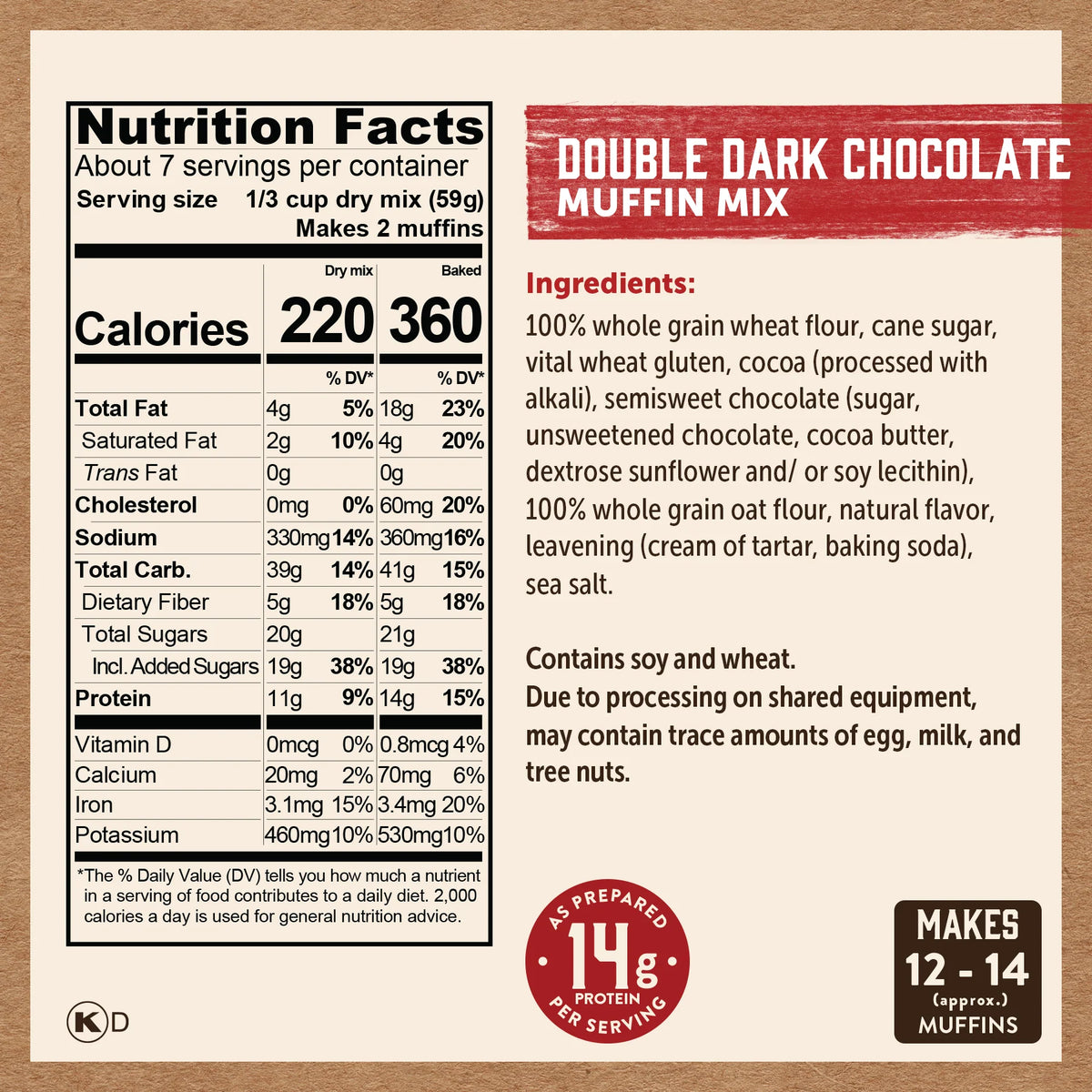 Double Dark Chocolate Muffin Mix
