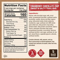 Cranberry Chocolate Chip Trail Bars