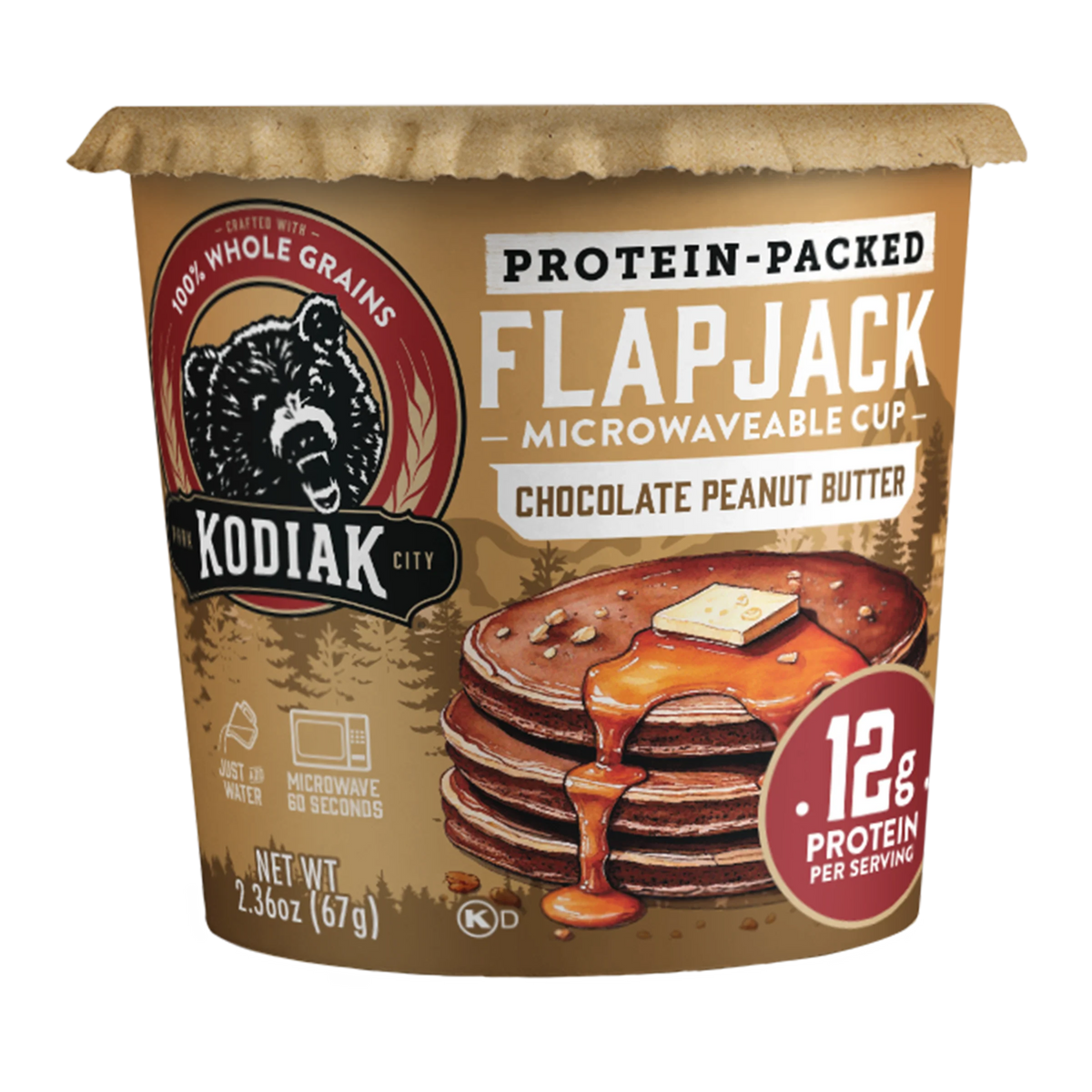 Chocolate Peanut Butter Flapjack Cup