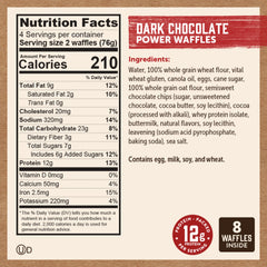 Dark Chocolate Power Waffles